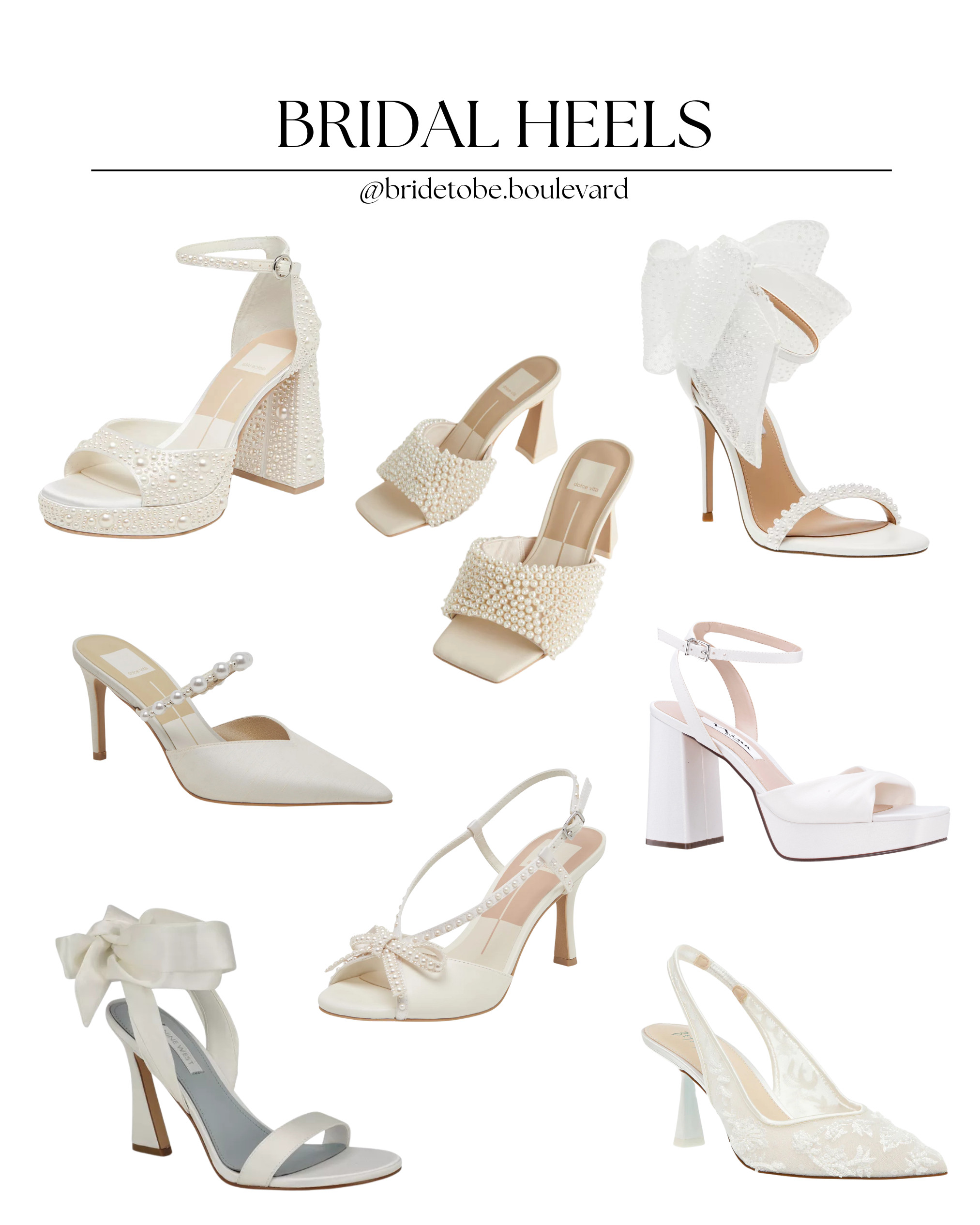 👠 Bridal Heels for Every Event 👠 From chic mules to lace details and statement bows, these heels are perfect for every bridal occasion—bridal shower, bachelorette, rehearsal dinner, and of course, the big day! ✨ Elevate your bridal look with the dreamiest shoes. #BridalHeels #WeddingShoes #BrideToBe #LTKBridal 

 #LTKParties #LTKStyleTip #LTKWedding