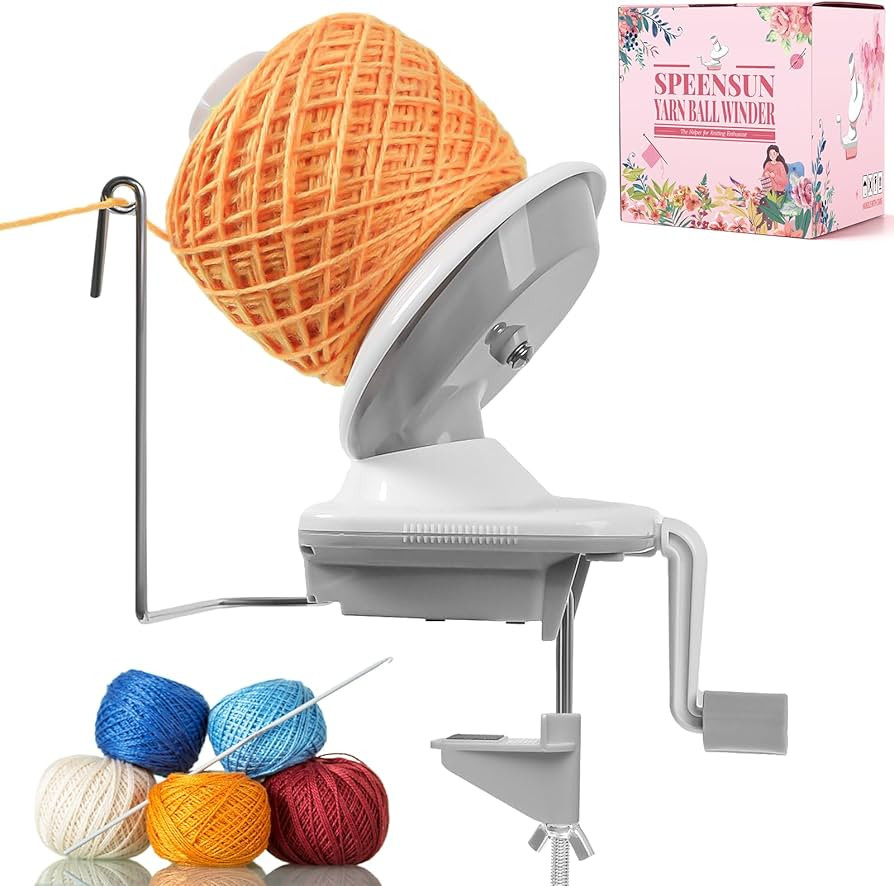 SPEENSUN Yarn Winder, Yarn Winder for Crocheting, 3.5 OZ Easy-to-Install and Efficiently Yarn Bal... | Amazon (US)