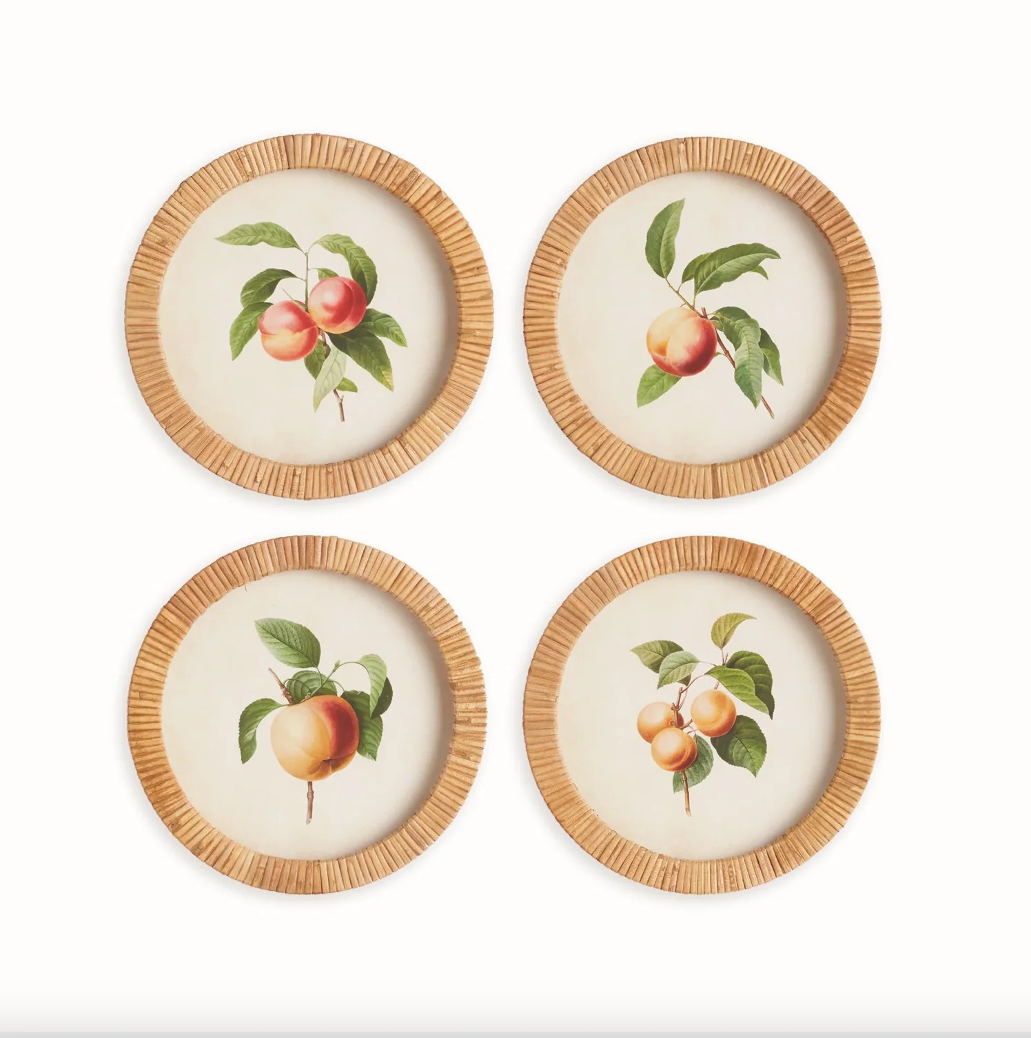 Peach Round Petite Prints, Set of 4 | Cottage and Key