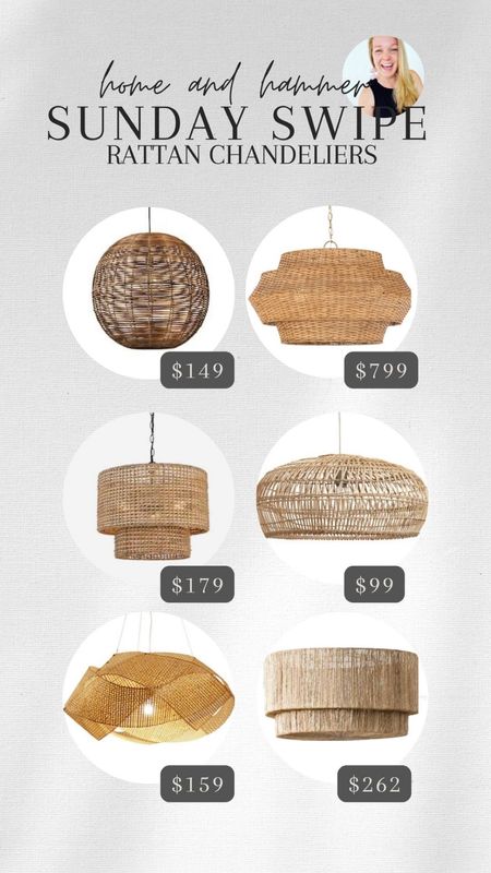 I love rattan chandeliers! These are a handful of options a different price points.

#LTKhome