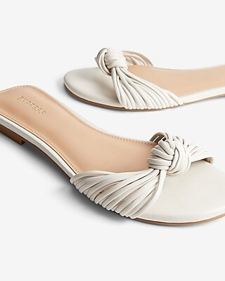 Knotted Slide Sandals | Express