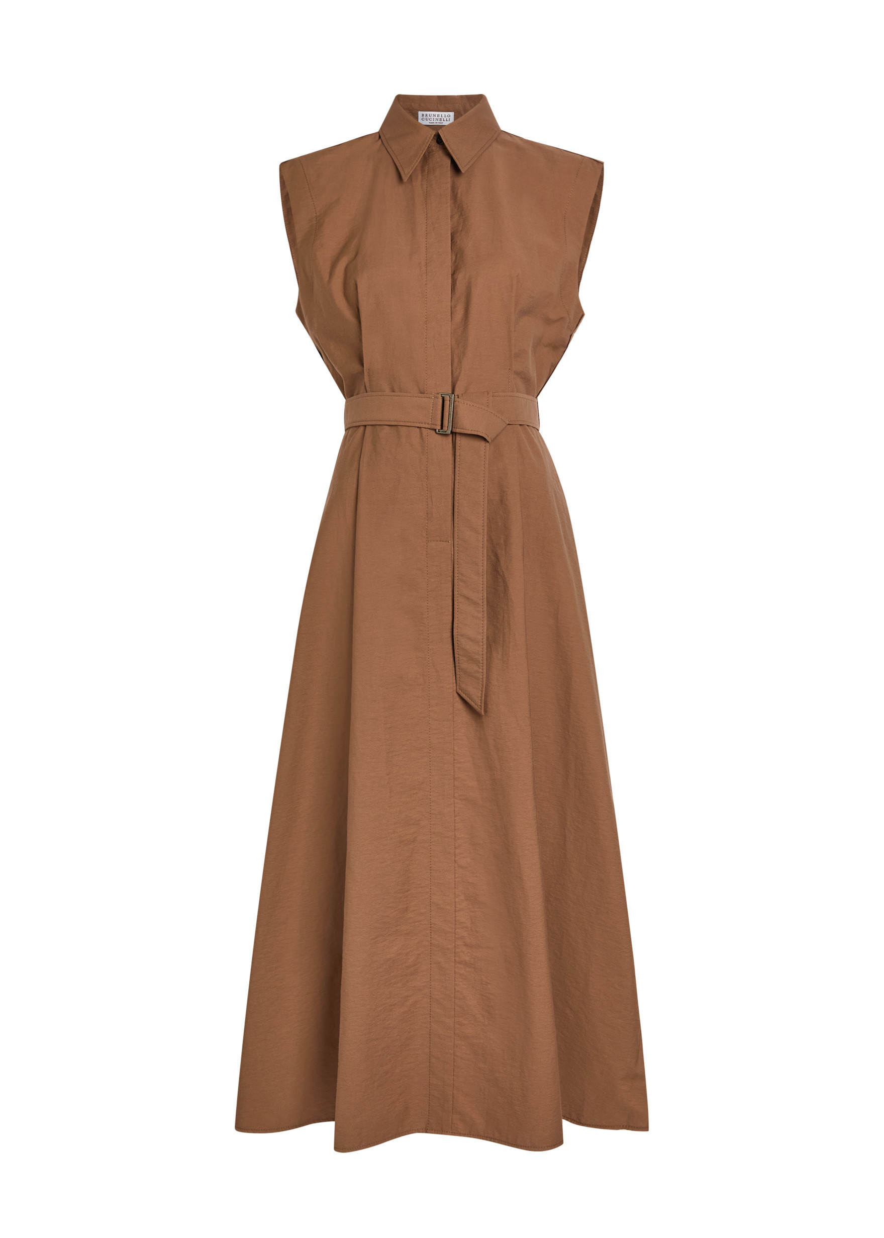 Belted cotton-blend midi shirt dress | Harvey Nichols