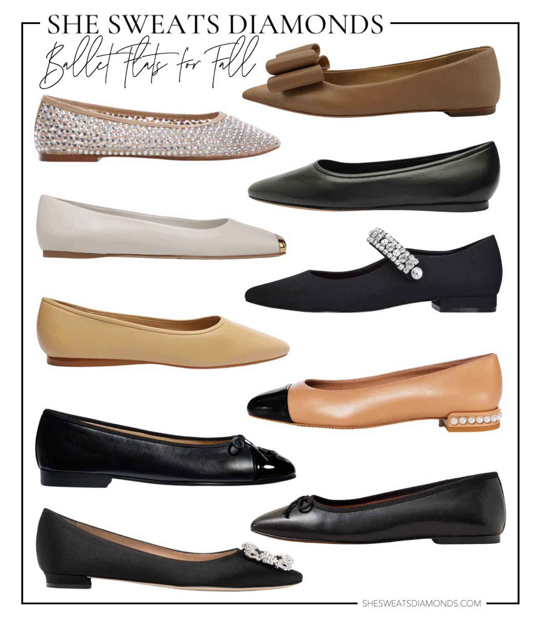 Sharing ballet flats for fall:
—Rhinestone ballet flats 
—Gold cap toe ballet flats
—Tan ballet flats
—Black ballet flats
—The iconic Manolo Blahnik Hangisi ballet flats
—Crystal ballet flats
—Pearl ballet flats
—Brown ballet flats
—And other leather flats

#LTKstyletip #LTKshoecrush #LTKwedding