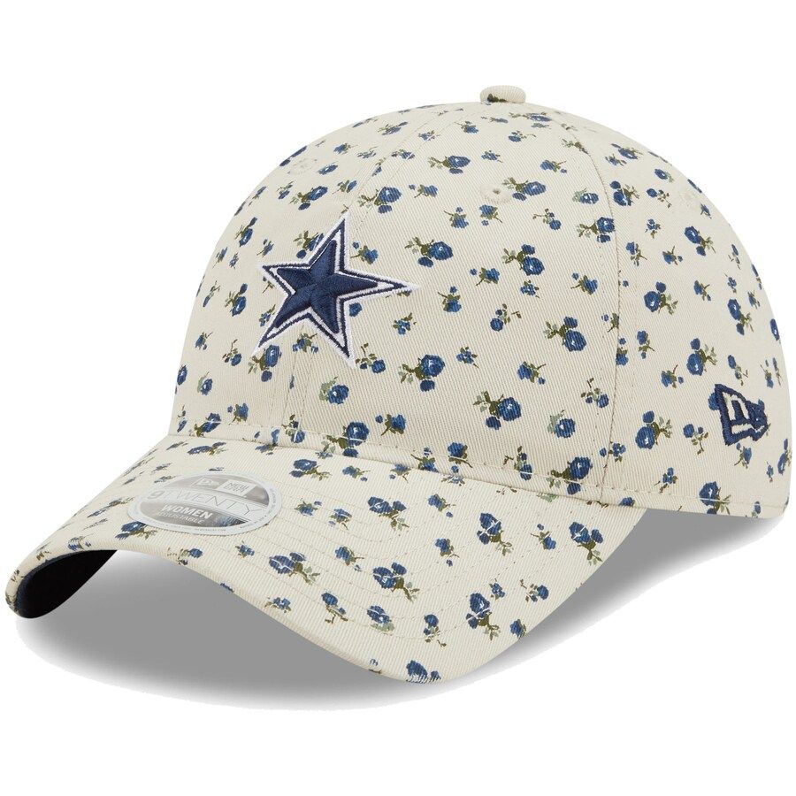 Dallas Cowboys New Era Women's Floral 9TWENTY Adjustable Hat - Cream | Fanatics