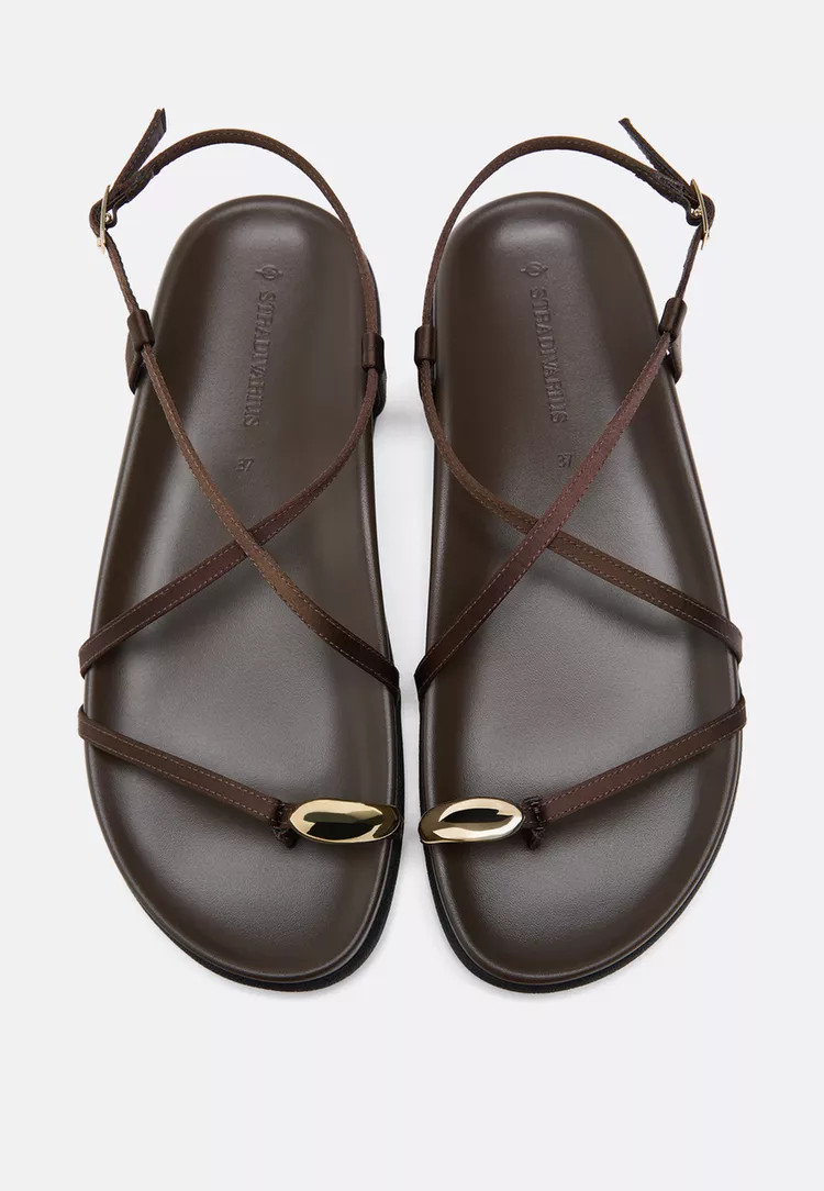 Flat strap detail sandals - Women's fashion | Stradivarius United Kingdom | Stradivarius (UK)