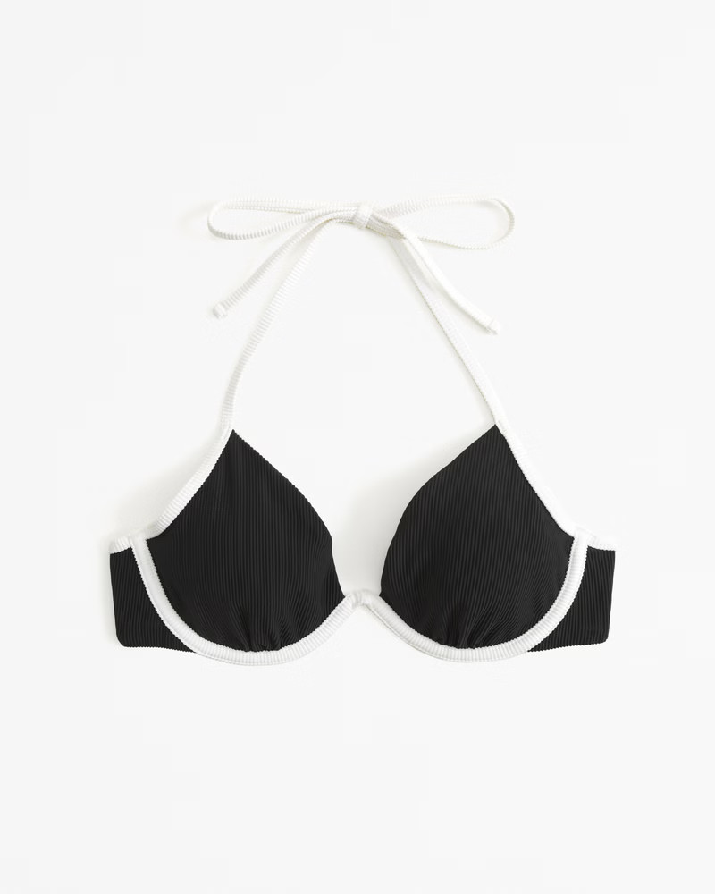 Halter Triangle Underwire Bikini Top | Abercrombie & Fitch (US)