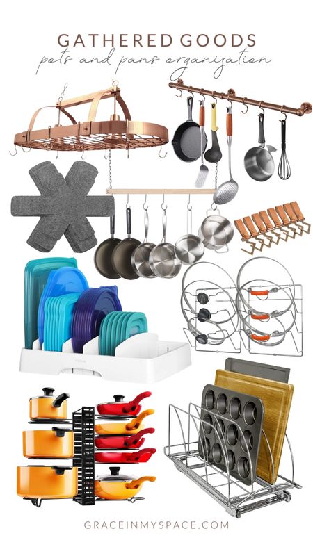 Get organized with these pot and pan organizers all from Amazon! Check out the felt pot protectors, lid organizers, pull out cabinet systems, over the island pots and pans rack and more!

#LTKunder50 #LTKunder100 #LTKhome