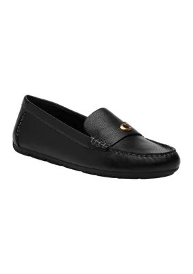 COACH Women's Sculpted C Driver Loafers, Black, 5.5N | Belk