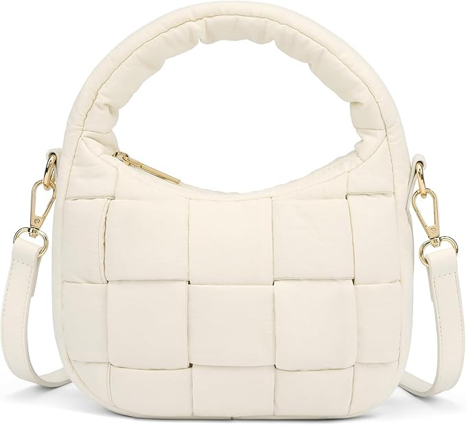 BOSTANTEN Small Puffer Crossbody Bags for Women Trendy Mini Purse Puffy Handbag with Adjustable S... | Amazon (US)