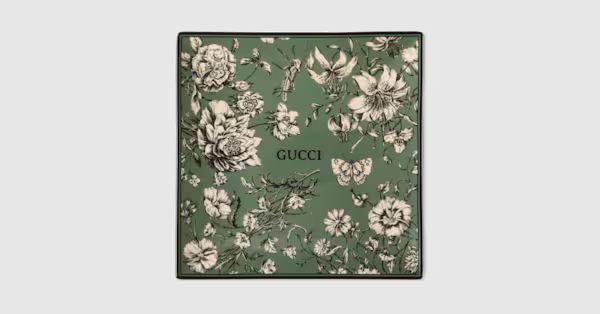 Gucci Flora Sketch print medium trinket tray | Gucci (US)
