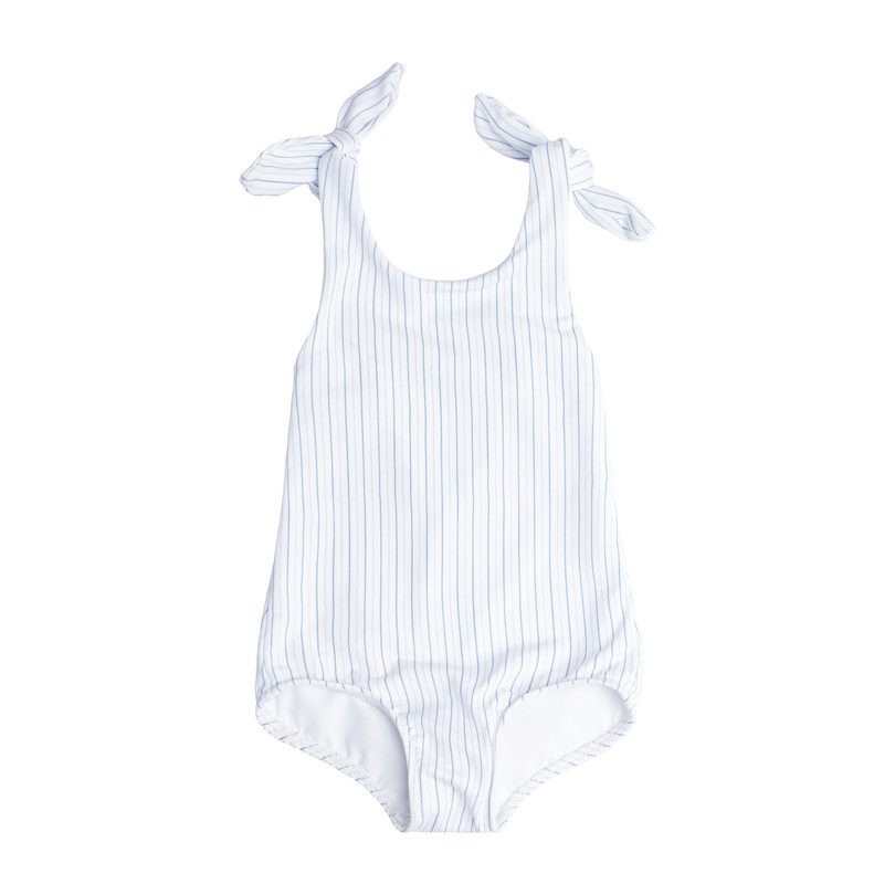 Minnow Tie Knot One Piece, Double Striped | Maisonette