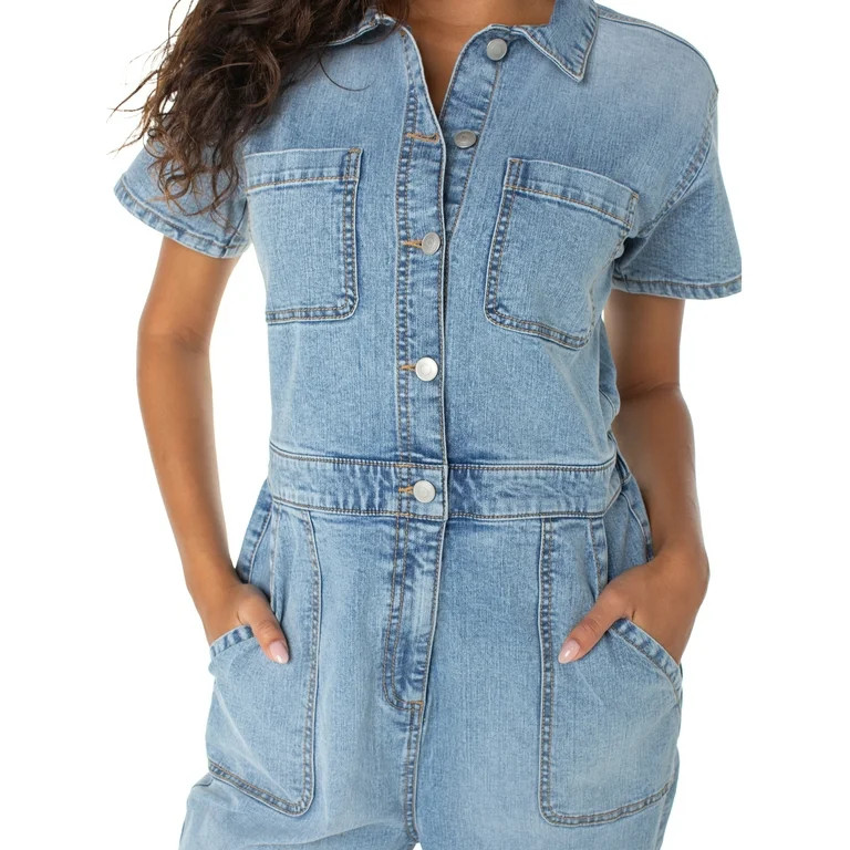 Celebrity Pink Juniors Relaxed Fit Boilersuit, Sizes XS-XXXL | Walmart (US)