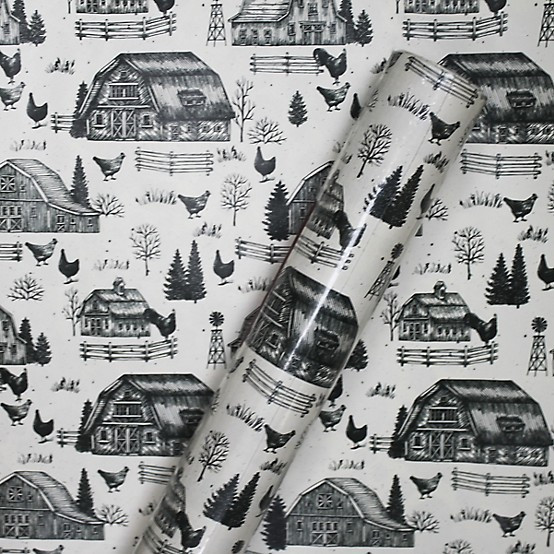 New!Red Shed  Barns Gift Wrapping Paper, 40 in. x 75 in. | Tractor Supply