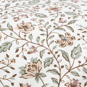 Garden Patch Floral Garment Washed Cotton Percale Bed Sheet Set - Multi, Twin | The Company Store