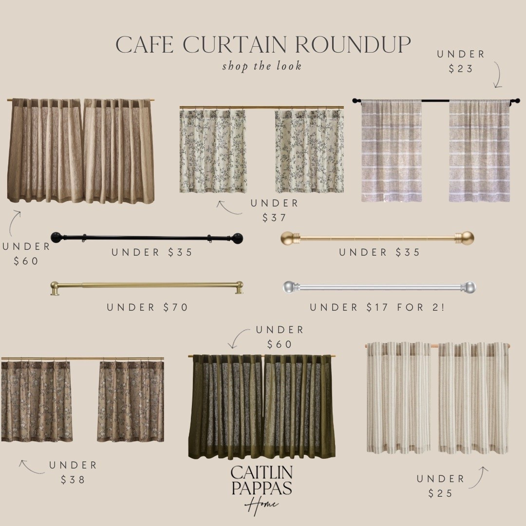 Cafe curtain roundup 🤍 Love these little, dainty, neutral curtains for a breakfast nook, kitchen window, or small space. They’re so pretty!

#LTKHome