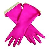 Casabella Premium Waterblock Reusable Household Cleaning Gloves, Medium, Pink | Amazon (US)