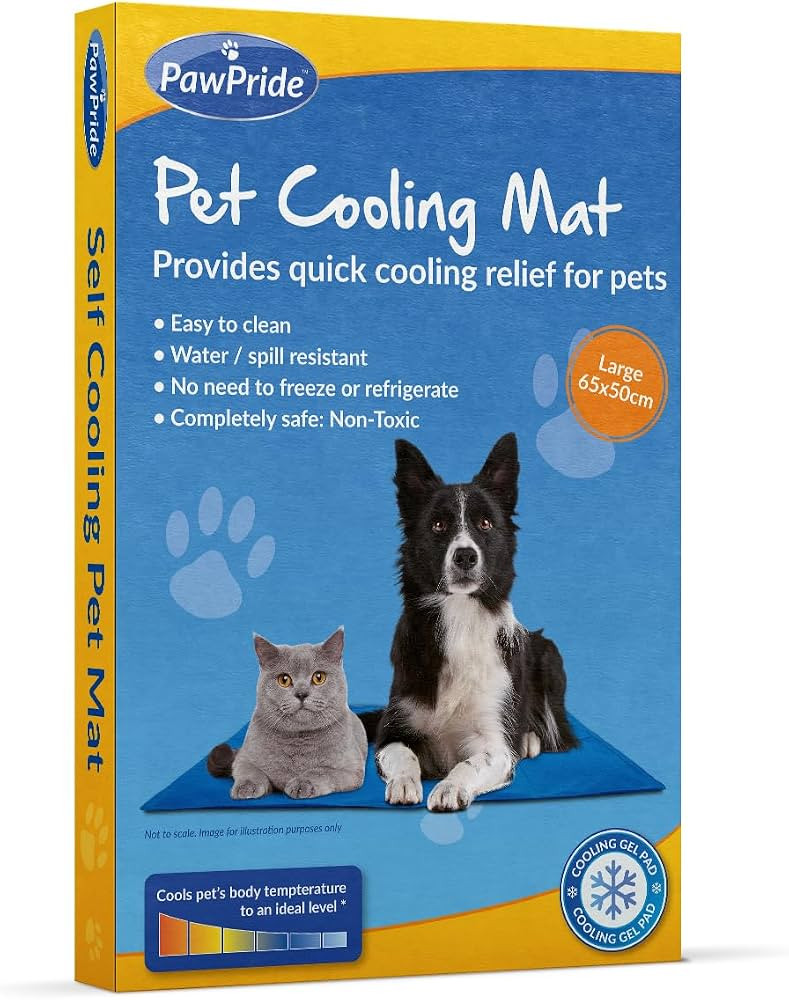 PawPride Dog Cooling Mat - Cooling Mat for Dogs - Pressure-activated Cool Gel Technology Cool Mat... | Amazon (UK)