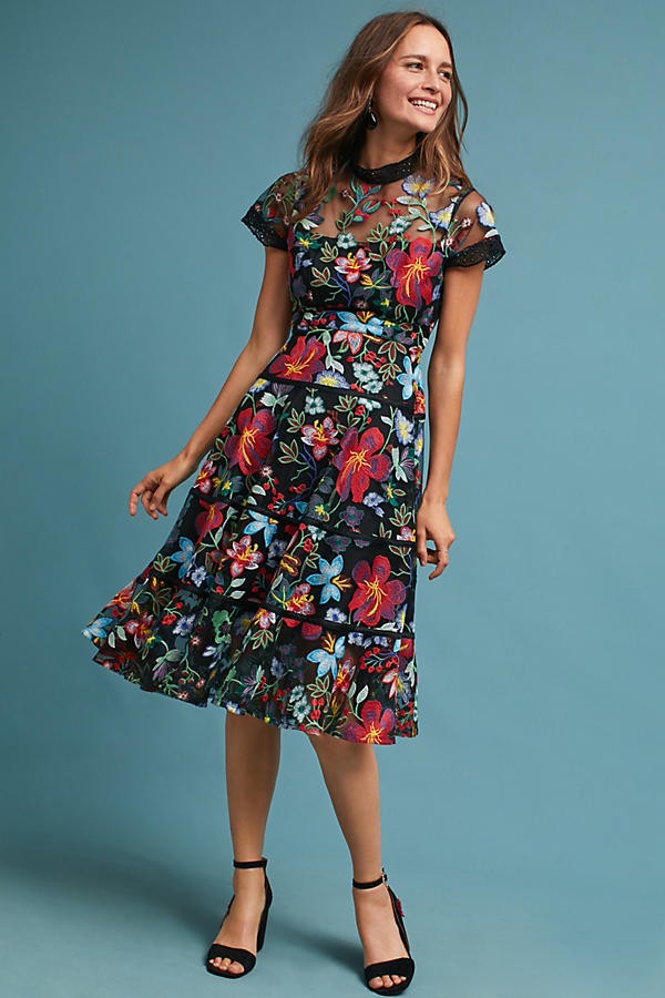 Janine Embroidered Dress | Anthropologie (US)