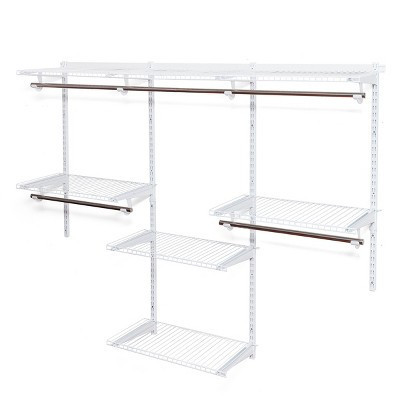 Costway Wall Mounted Adjustable Closet Organizer Custom Metal Closet | Target