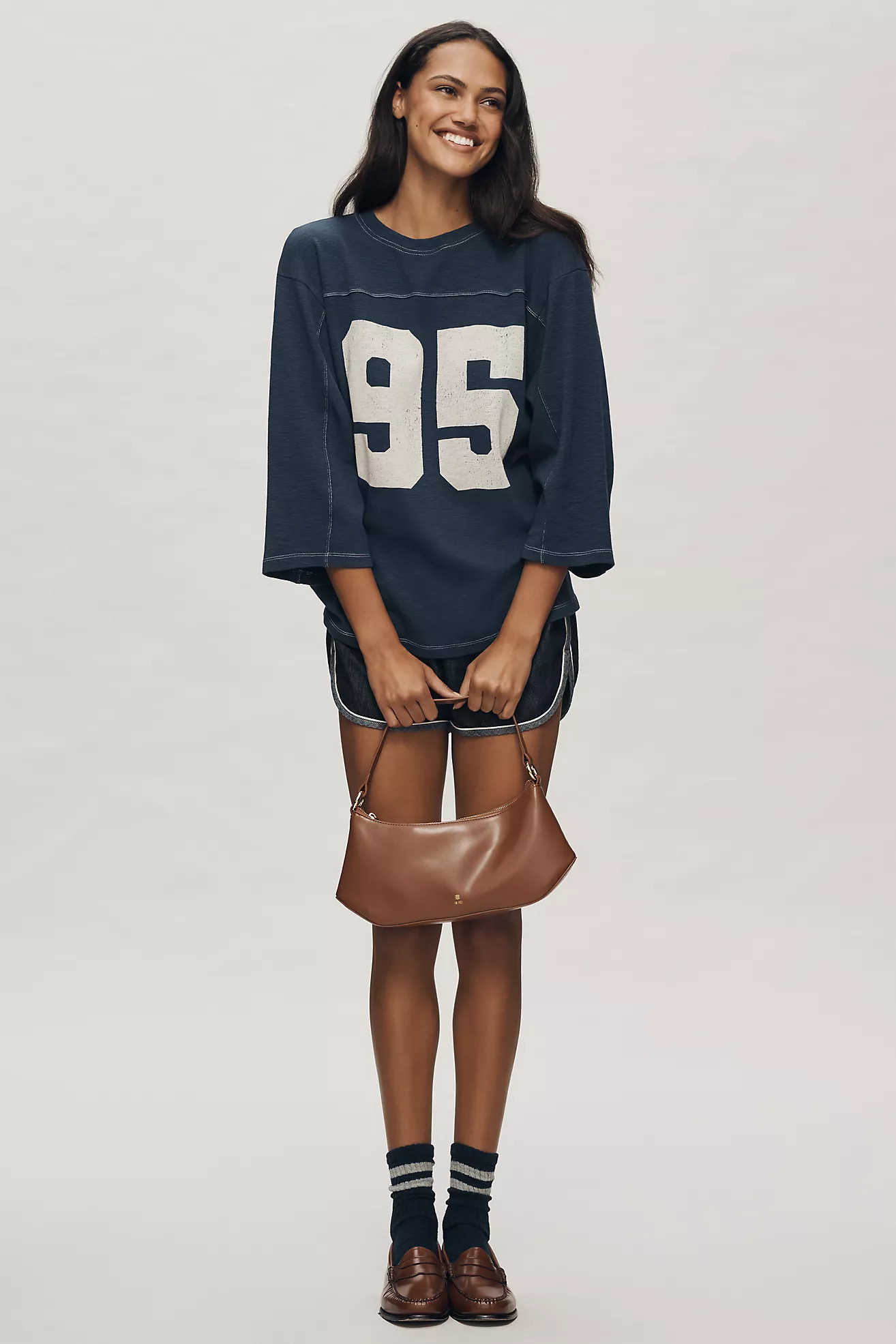 Pilcro 3/4 Sleeve Varsity Tee | Anthropologie (US)