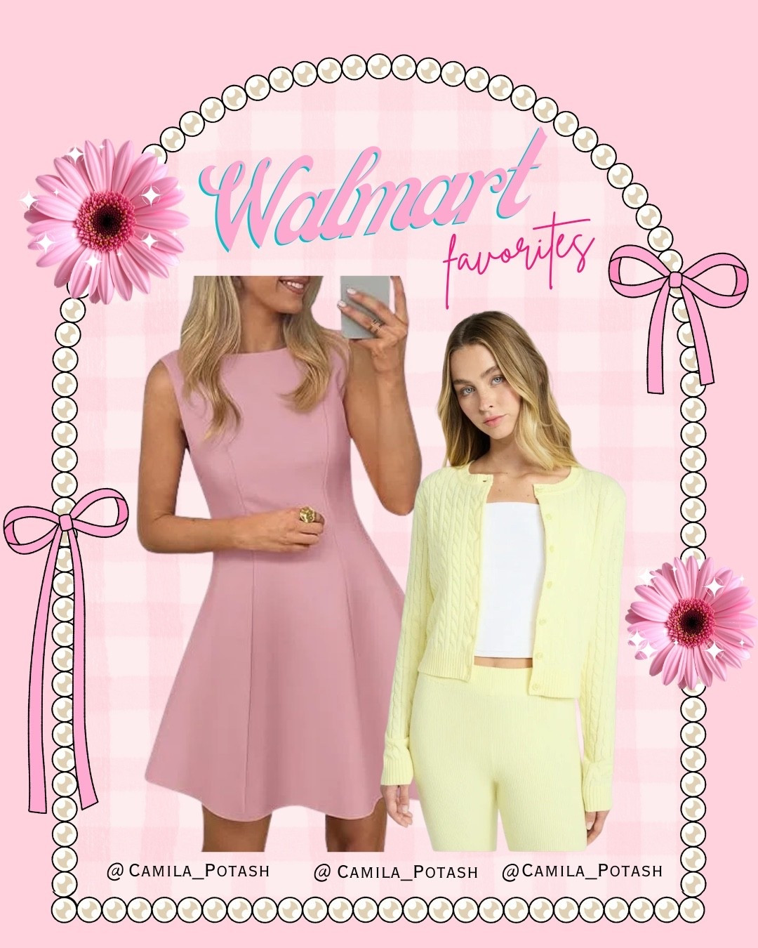 Soft colors, feminine silhouettes, and Walmart prices that make these finds even better 💗✨

I love pieces that feel polished but still easy to wear, and these Walmart finds are the perfect mix of classic, girly, and effortless style. Whether you’re dressing for brunch, a casual day out, or a spring event, these outfits are such versatile additions to your closet.

🌸 Pink fit-and-flare dress
This dress is such a timeless piece. The structured bodice and flattering fit-and-flare silhouette create a beautiful shape while still feeling comfortable. The soft pink color makes it perfect for spring, brunch dates, baby showers, or any event where you want to look polished but still feminine.

💛 Light yellow knit set (cardigan + shorts)
This cozy yet stylish set is one of those outfits that looks effortlessly put together. The cable knit cardigan paired with the matching shorts gives a chic lounge-inspired look that can easily transition from relaxed days at home to casual outings. It also layers beautifully with a tank or fitted tee.

✨ How I would style these:
• Pair the pink dress with ballet flats, heels, or sandals for an easy feminine outfit
• Wear the cardigan open over a tank with jeans for a casual everyday look
• Style the full knit set with sneakers or flats for a comfy but elevated outfit

I love discovering affordable fashion pieces at Walmart that look elevated and trendy without the high price tag. These are definitely the type of pieces you’ll wear on repeat.

Walmart fashion finds
Walmart clothing haul
Walmart dress finds
pink fit and flare dress
Walmart pink dress
Walmart knit set women
yellow cardigan outfit
Walmart matching set
spring outfits women
feminine outfit ideas
girly aesthetic fashion
casual chic outfits women
affordable women’s fashion
budget friendly fashion finds
Walmart style inspiration
trending Walmart clothing
LTK Walmart finds
cute everyday outfits women

#LTKSpringSale #LTKSaleAlert #LTKdayinmylife