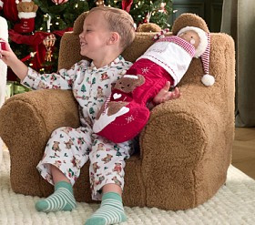 Holiday Teddy Bears Flannel Kid Pajama Set | Pottery Barn Kids