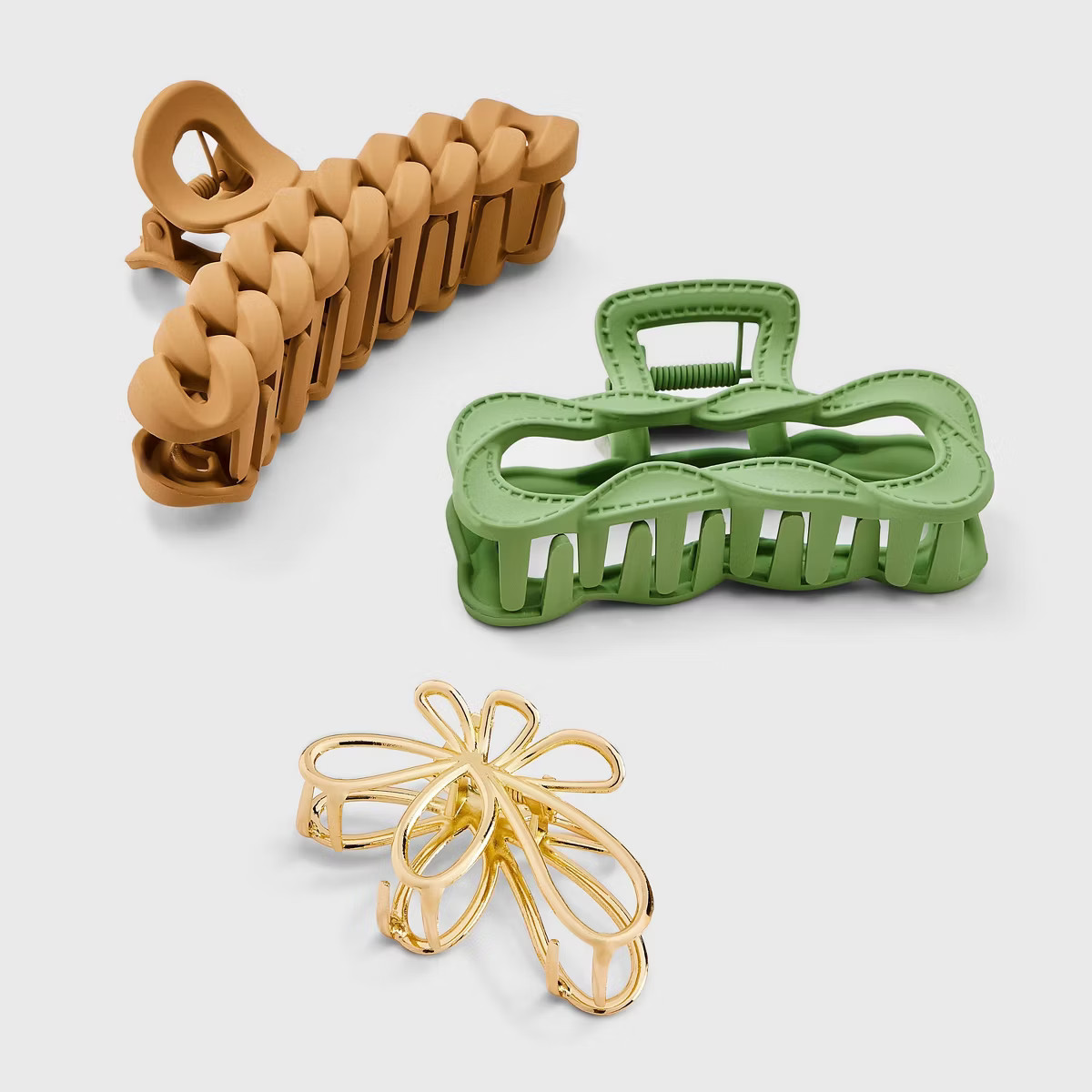 Assorted Claw Hair Clip Set 3pc - Universal Thread™ | Target
