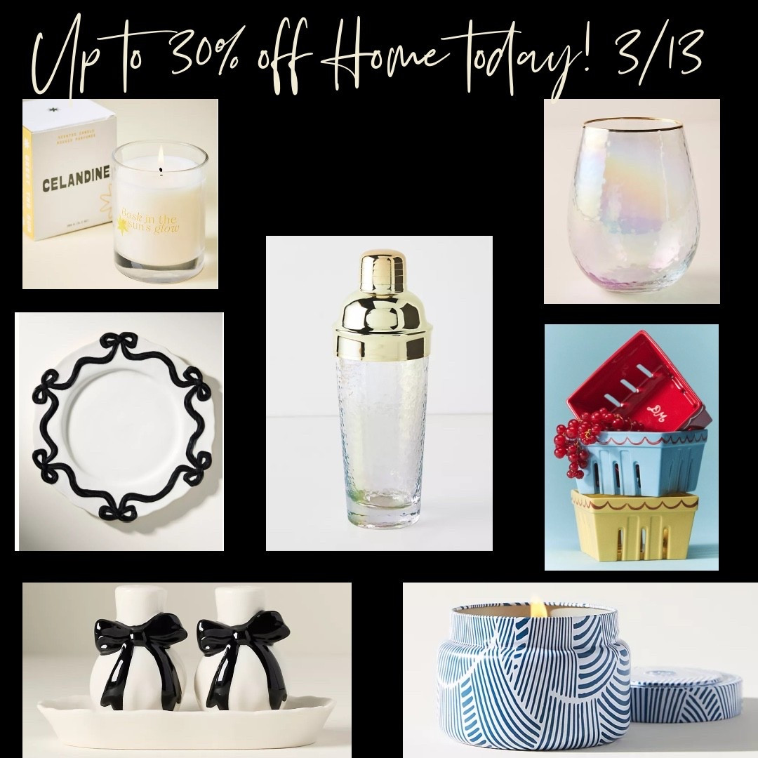 Online home sale today at Anthro! 

#LTKSaleAlert #LTKdayinmylife #LTKWedding