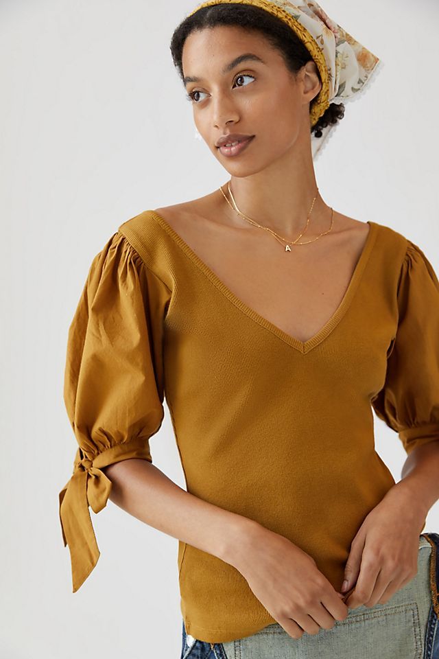 Maeve Puff-Sleeved Top | Anthropologie (US)