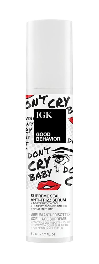 IGK Good Behavior Anti-Frizz Smoothing Serum – Boosts Shine, Seals Out Humidity, UV & Heat Prot... | Amazon (US)