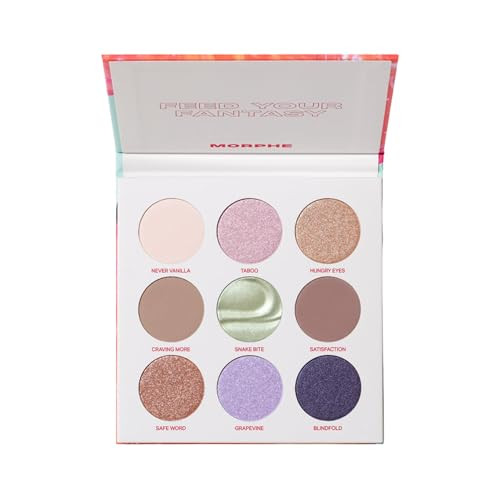 Morphe Pulp Fantasy Artistry Palette - Foil-Effect Eyeshadow Palette with Matte, Shimmer & Foil Finishes - Violet, Rich Taupe & Brown Eyeshadow with Luminous Payoff (0.35 oz) | Amazon (US)