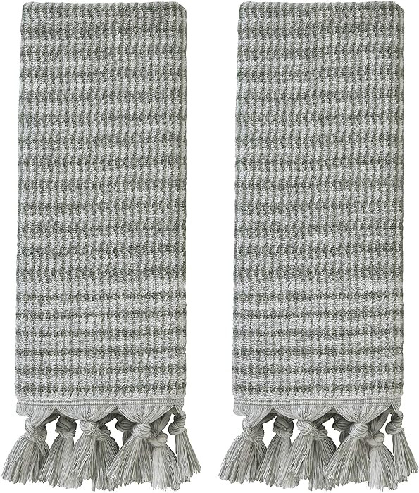 SKL Home Longborough 100% Turkish Cotton Hand Towel Set, 16x26, Sage | Amazon (CA)