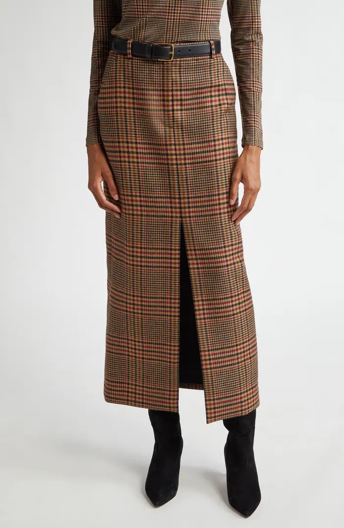 Maxine Glen Plaid Wool Midi Skirt | Nordstrom