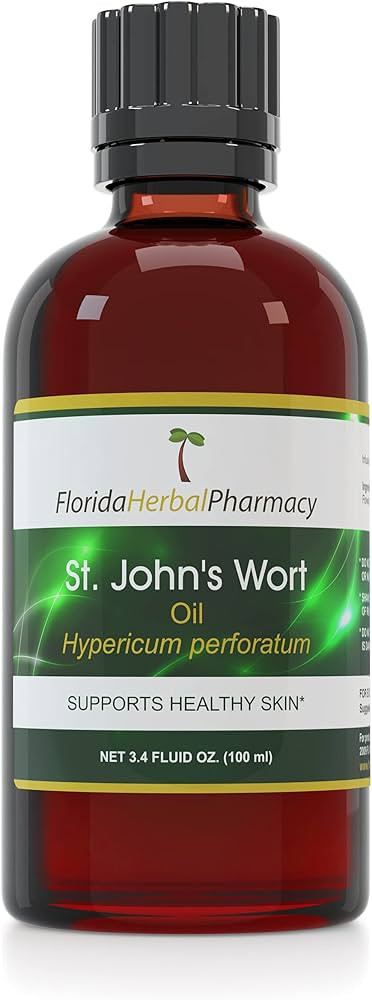 Florida Herbal Pharmacy, St. John's Wort (Hypericum perforatum) Infused Oil 3.4 oz (100 ml). | Amazon (US)
