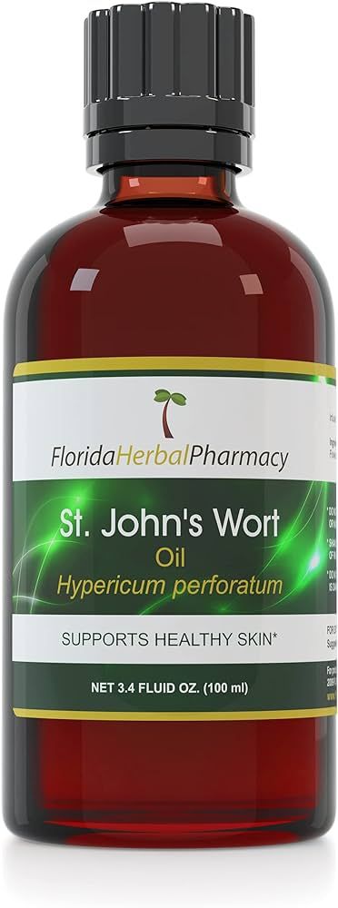 Florida Herbal Pharmacy, St. John's Wort (Hypericum perforatum) Infused Oil 3.4 oz (100 ml). | Amazon (US)
