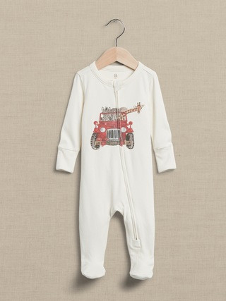 Essential SUPIMA® Footed One-Piece for Baby | Gap (US)