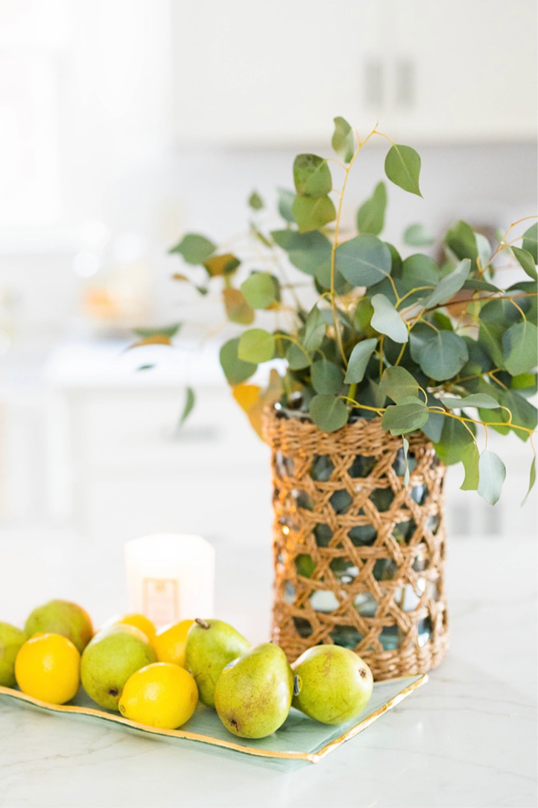 Kitchen decor // spring home decor // hurricane vase with rattan 

#LTKhome #LTKFind #LTKunder50