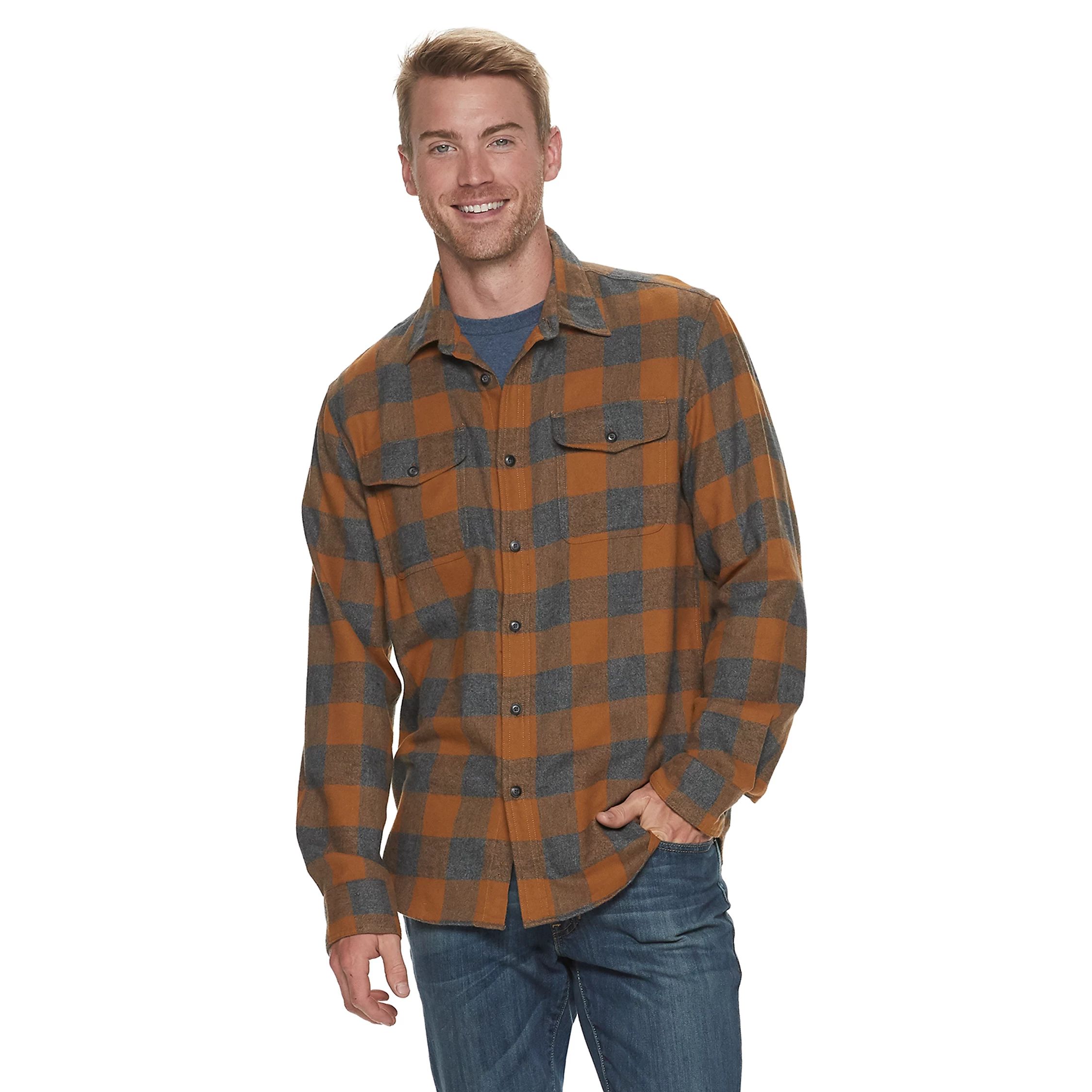 Men's SONOMA Goods for Life® Super Soft Flannel Button-Down Shirt | Kohl's