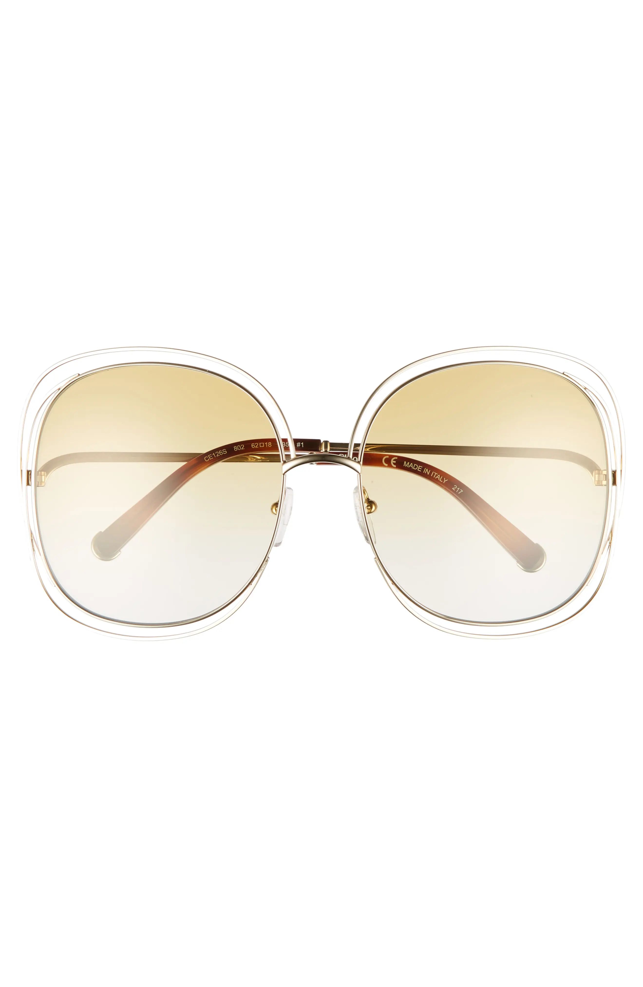 Carlina 62mm Oversize Sunglasses | Nordstrom