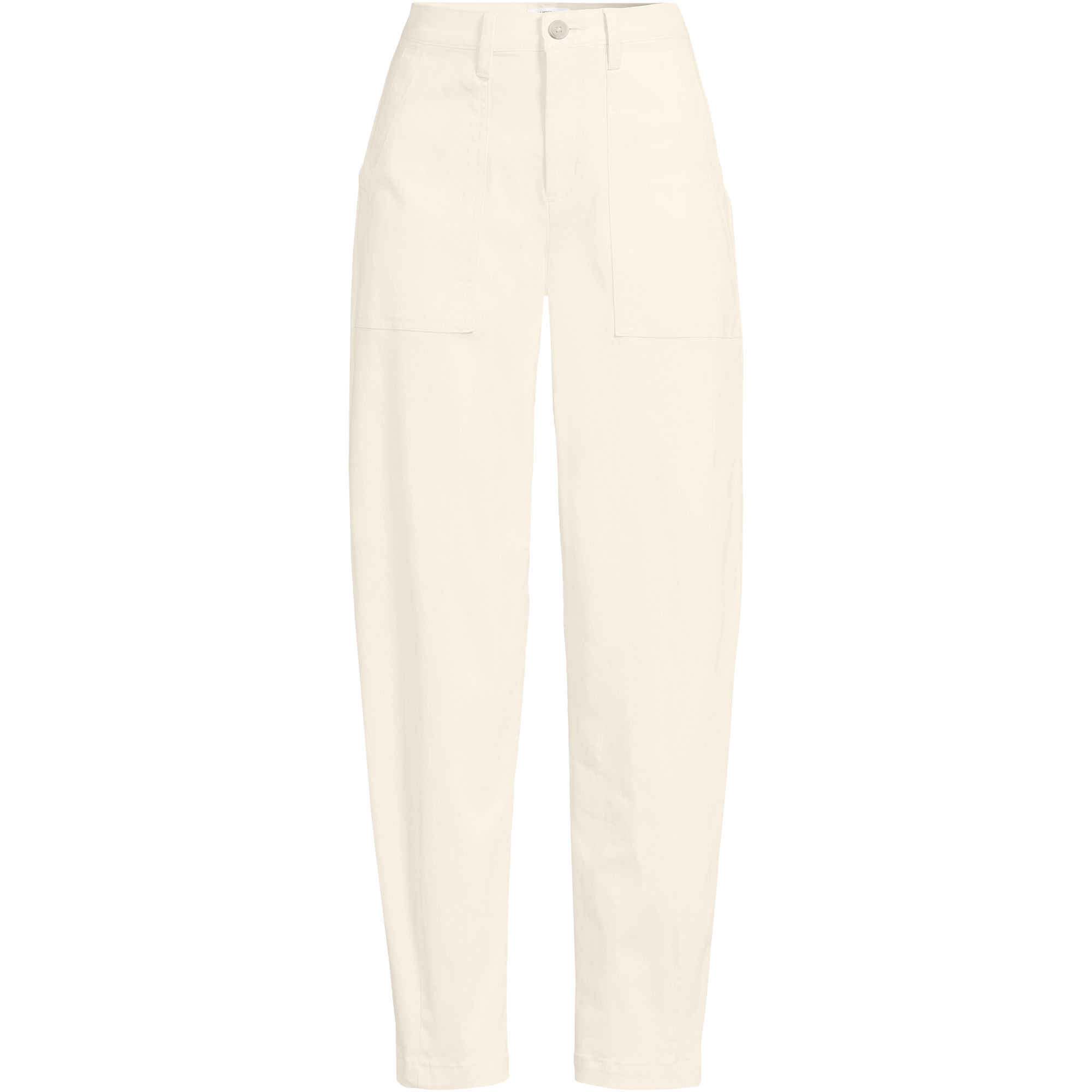 Women's Chino High Rise Barrel Leg Utility Ankle Pants | Lands' End (US)