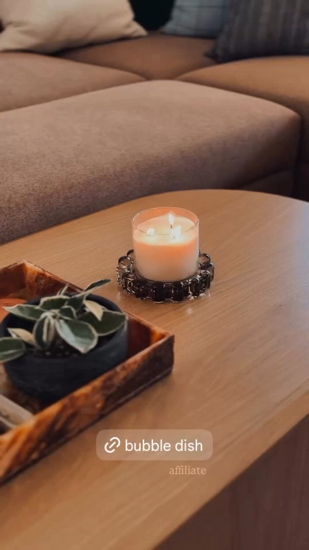 A glass bubble dish for your candle

#LTKHome