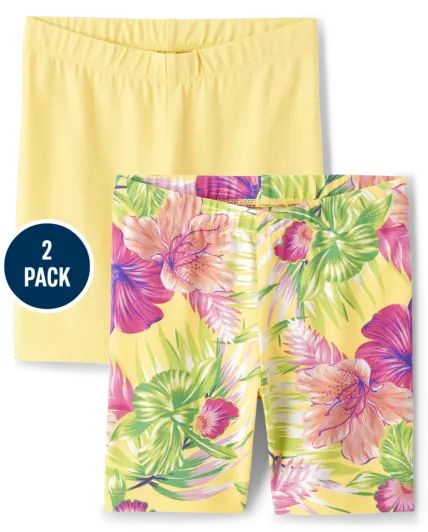 Toddler Girls Floral Bike Shorts 2-Pack - sun valley | The Children's Place