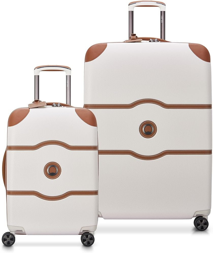 DELSEY PARIS Chatelet Air 2.0 Hardside Luggage with Spinner Wheels, Angora, 2 Piece Set, (20/28) | Amazon (US)