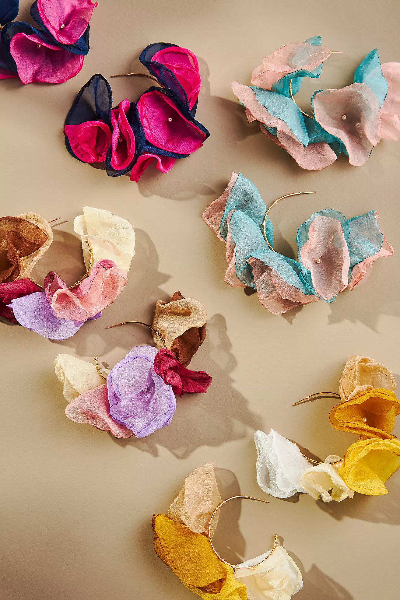 Flower Hoop Earrings | Anthropologie (US)