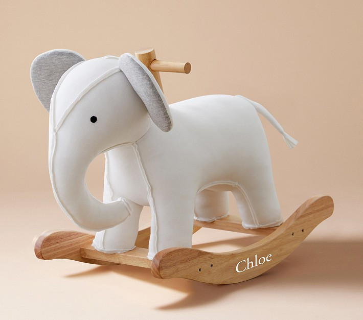 Elephant Cotton Plush Nursery Rocker | Pottery Barn Kids