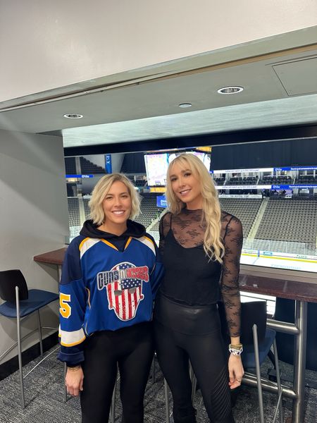 What to Wear to a Hockey Game. NHL Playoffs style. How to dress for a hockey game. What to wear to an NHL game. NHL hockey jersey. Hockey sweater for women. NHL playoff looks  

#LTKFindsUnder100 #LTKActive #LTKStyleTip