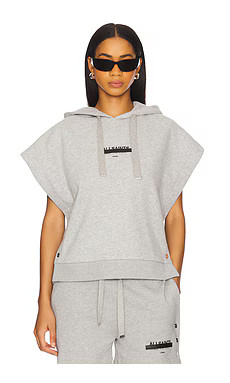 ALLSAINTS Sorri Hoody in Grey Marl from Revolve.com | Revolve Clothing (Global)