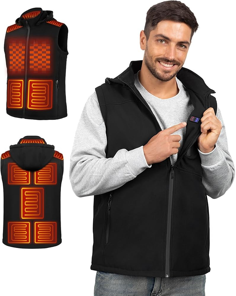 Heated Vest for Men, with Concealed Switch Men's Electric Vests for Winter | Amazon (US)