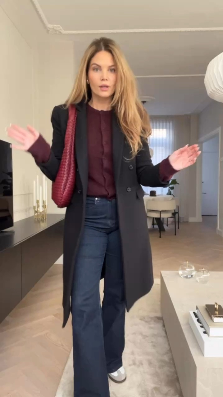 Running errands in a casual chic outfit, pairing flared jeans with adidas sambas 

Flared jeans outfit, sambas outfit inspo, fall outfit inspiration, winter outfit inspiration, burgundy outfit, winter outfit, ootd, burgundy outfits, autumn outfit, winter inspo, fall inspo, elegant outfit, classy outfit, red outfit 

#LTKwinter #LTKworkwear #LTKeurope