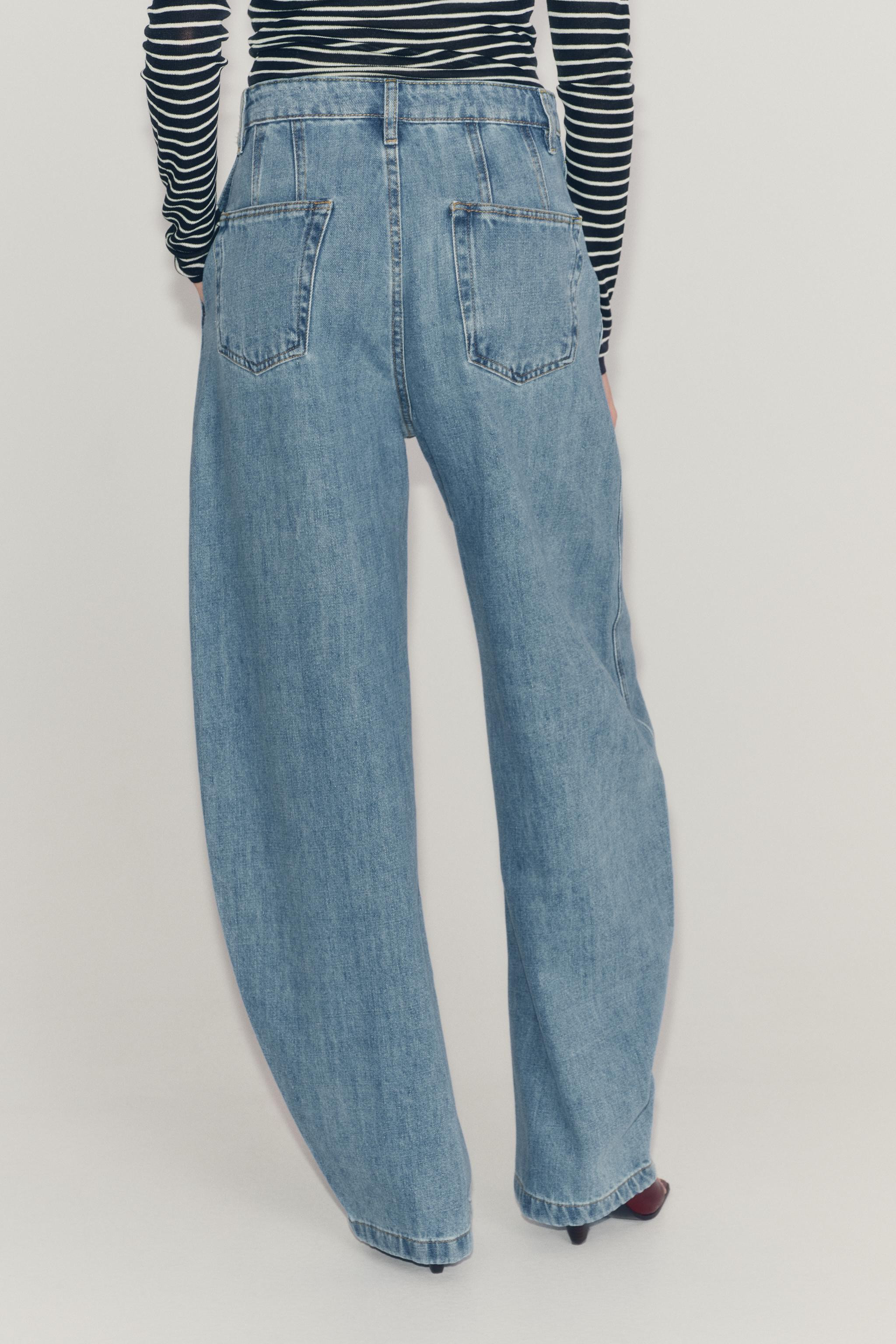 ZW COLLECTION HIGH-WAIST BALLOON JEANS | Zara UK